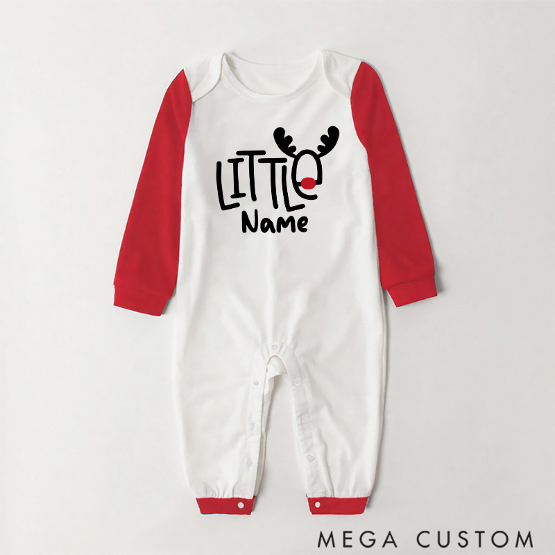 Personalized Christmas Gift Family Christmas Reindeer Theme Family Matching Pajamas