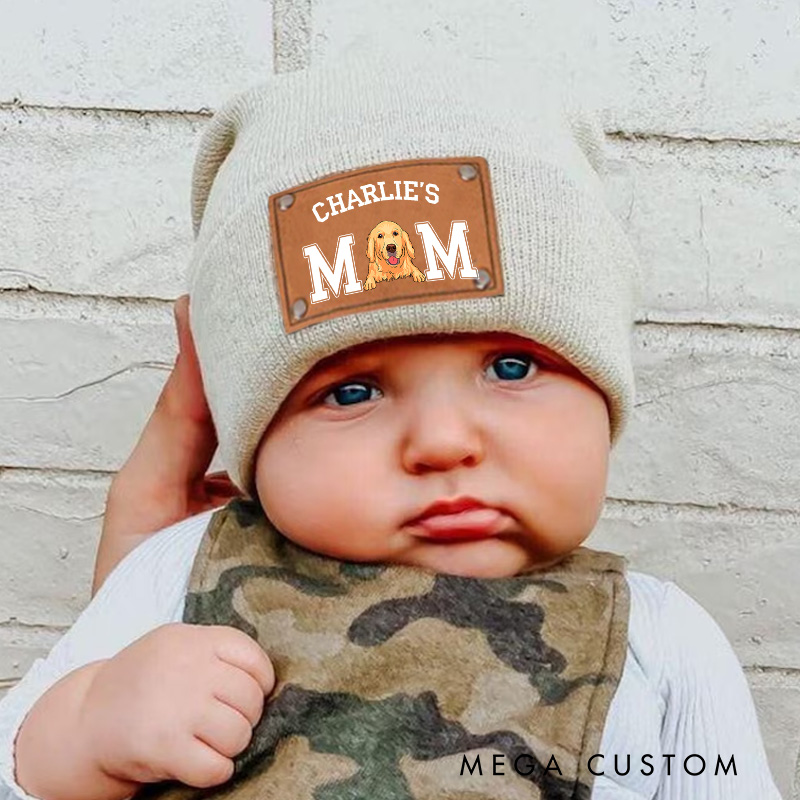 Personalized Mom and Dad Basic Baby Beanie