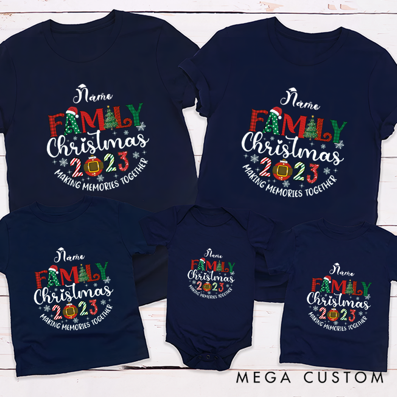 Personalized Family Christmas Making Memories Together Matching Outfit