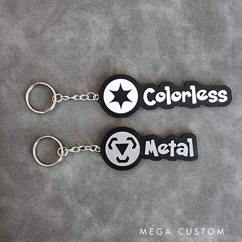 Personalized Trainer Nature Gamer 3D Printed Keychain Acrylic Name Tag for Bags for Game Lover