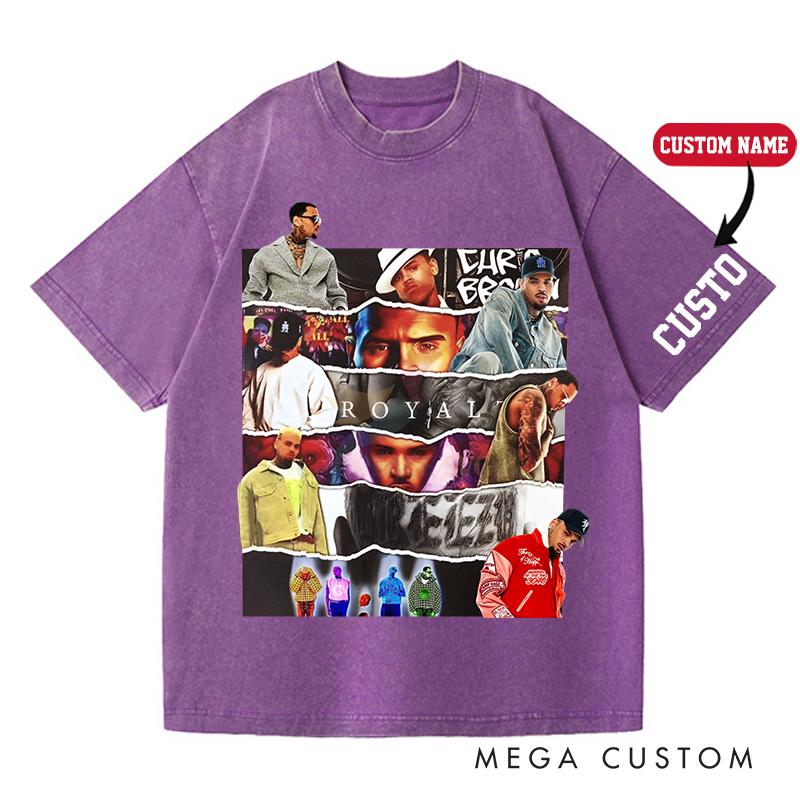 Personalized Hip Hop Music Tour Washed T-Shirts Concert Shirt Gift for Fans Country Music Music Lover