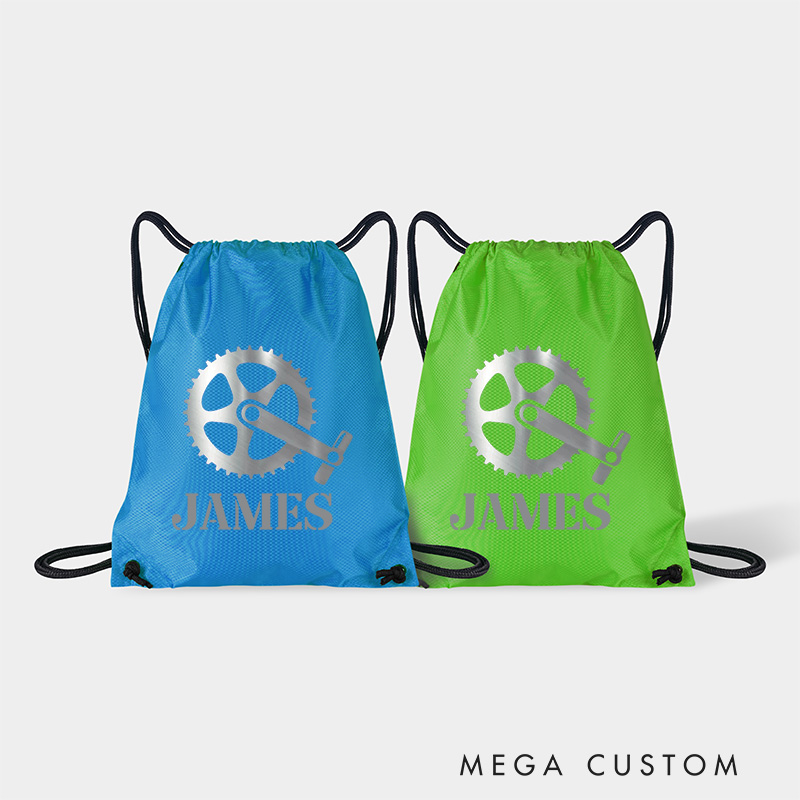 Personalized Gear Riding Drawstring Bag Team Sports Backpack Bags for Cycling Lovers