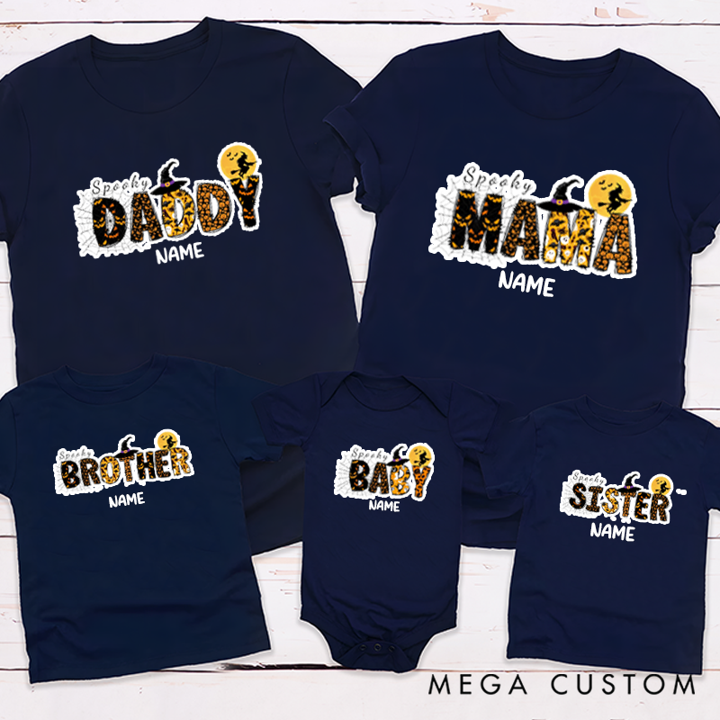 Personalized Halloween Spooky Family Witch Family Design Family Matching Outfit