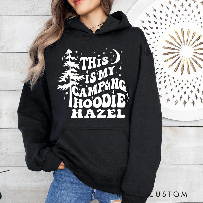 Personalized This Is My Camping Hoodie Camping Family Hoodie Adventure Hoodie Gift for Camping Outdoors Nature Lover