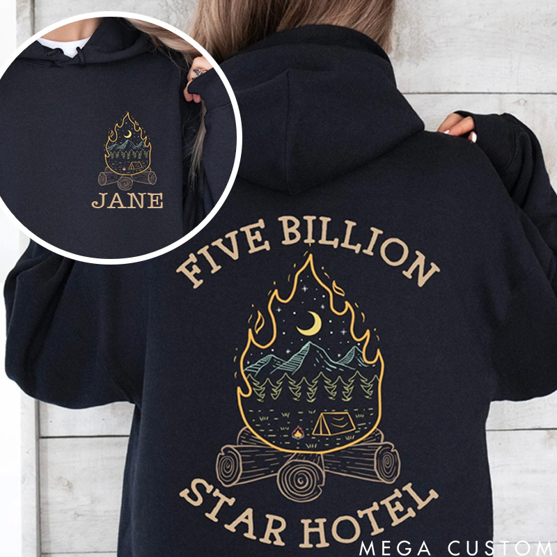 Personalized Campfire Hoodie Camping Hoodie Campfire Sweatshirt Gift for Campers Outdoors Nature Lover