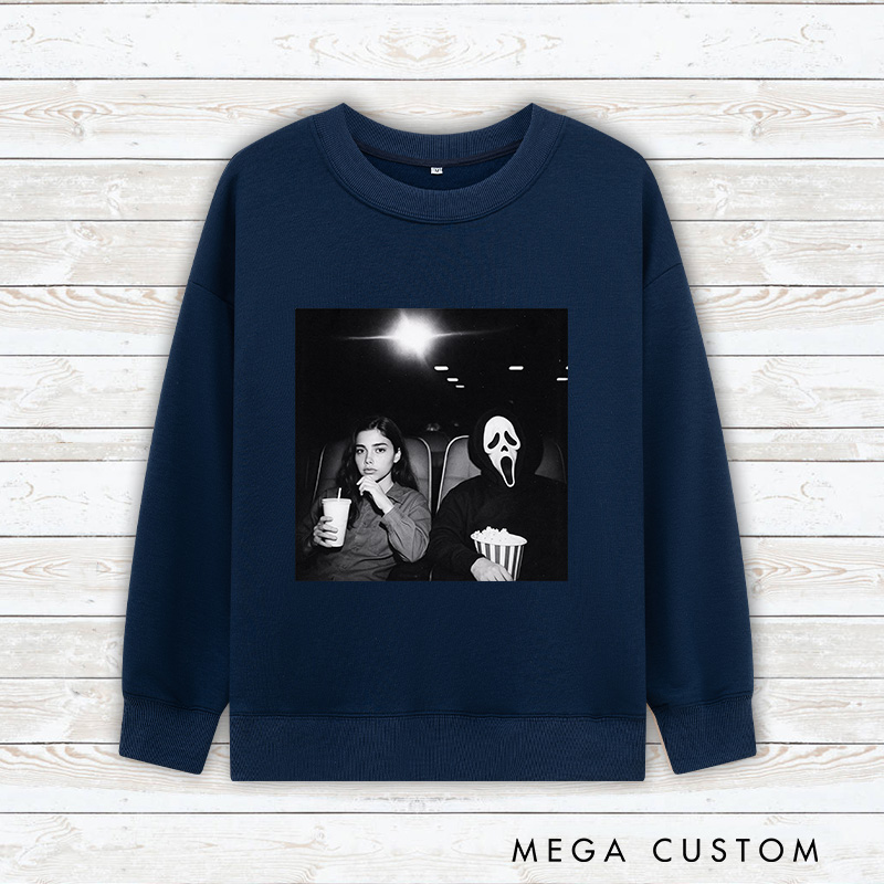 Personalized Watch Movie and Scream Classic Sweatshirt Horror Film Crewneck Movie Shirt