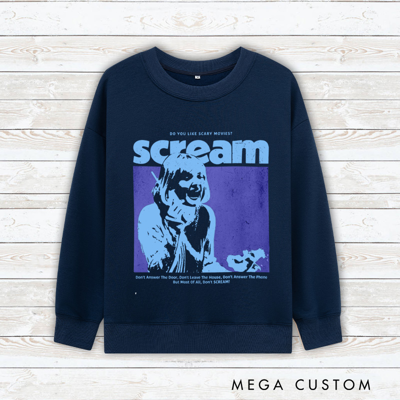 Personalized Do Not Scream Movie Classic Sweatshirt Horror Film Crewneck Movie Shirt