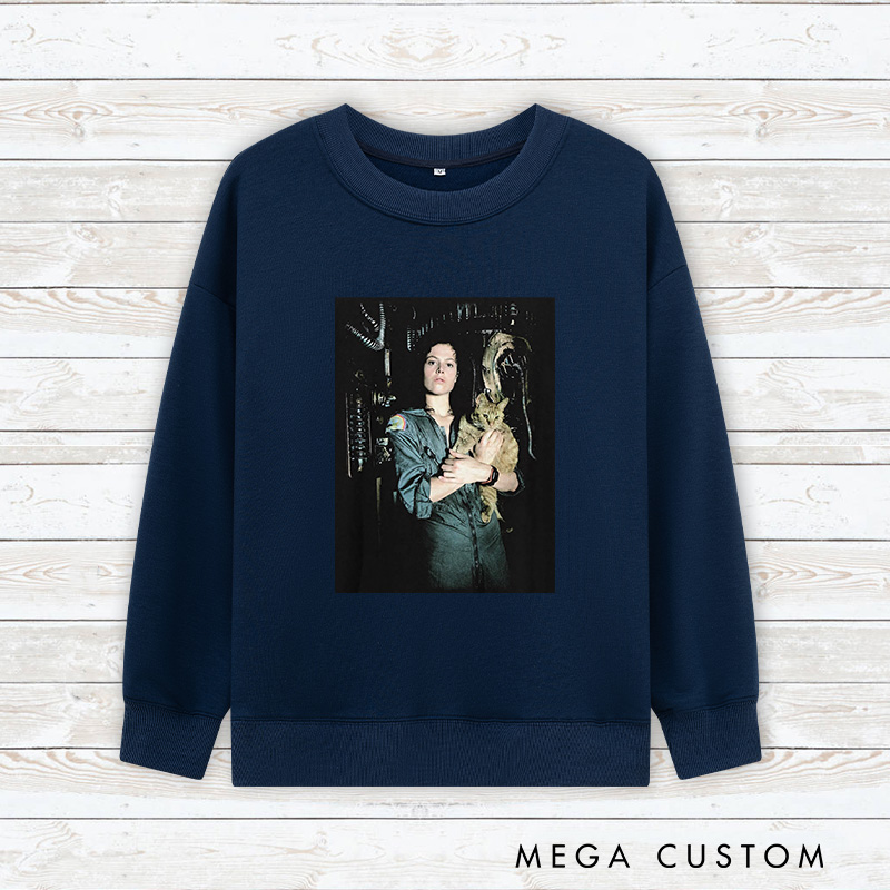 Personalized Sci-Fi Horror Movie Classic Sweatshirt Horror Film Crewneck Movie Shirt