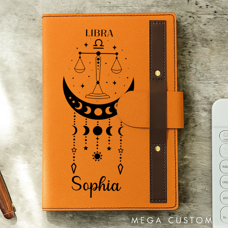 Personalized Zodiac Journal Hardcover Astrology Notebook Writing & Journaling Zodiac Sign Journal Notebook
