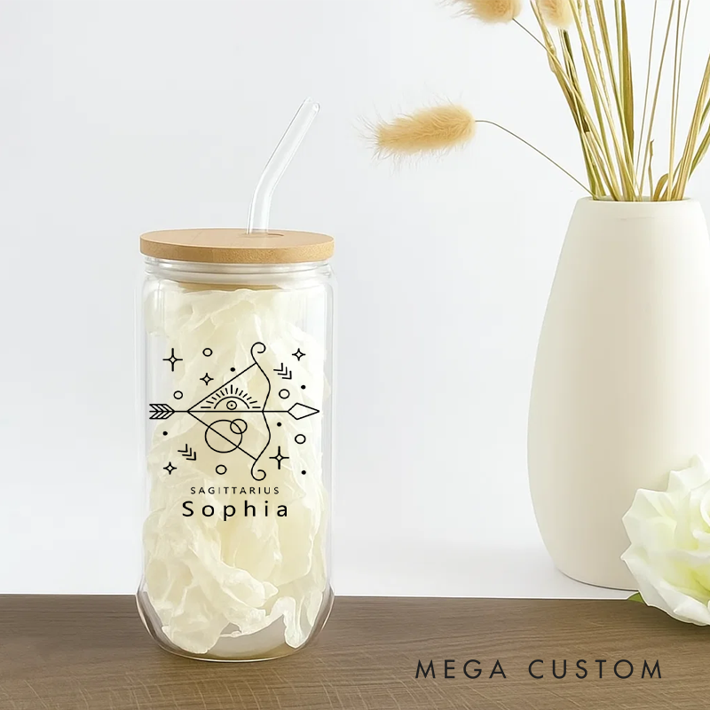 Personalized Zodiac Sign Floral Tumbler Coffee Tumbler Zodiac Personalized Birthday Gift Astrology Gift Celestial Moon Gifts Christmas Zodiac Gift