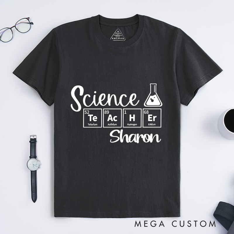 Personalized Science Teacher T-Shirt Science Exploring the Wonders of Knowledge Shirt Gift Nerd Geek Science Lovers 