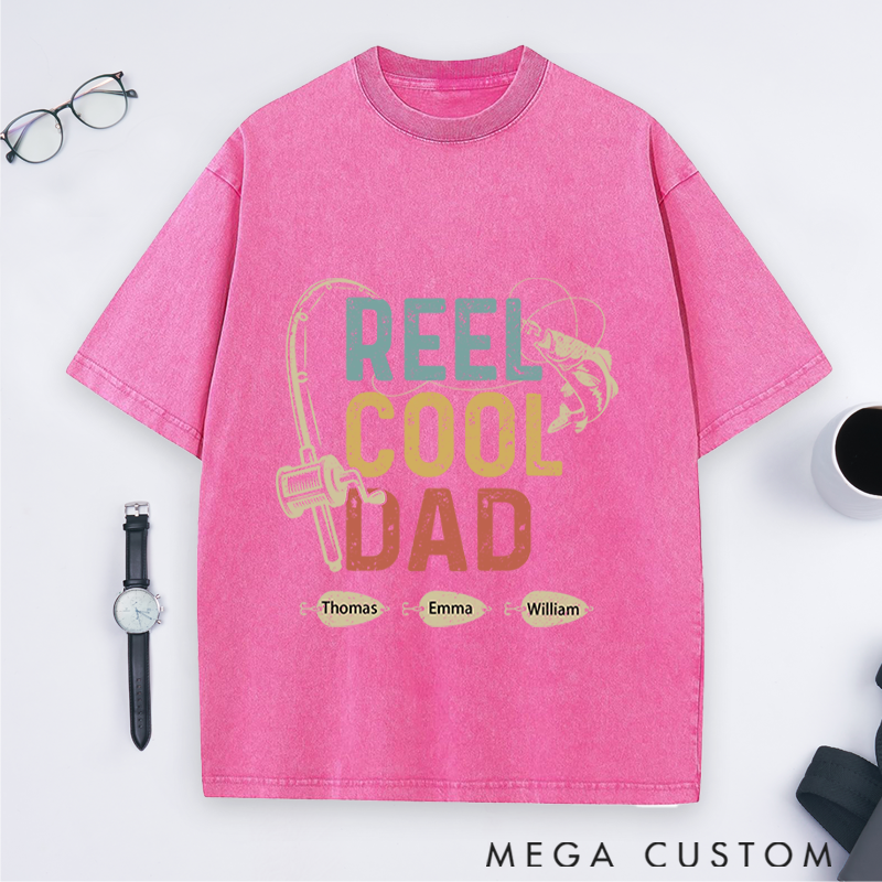 Personalized Fishing T-Shirt Unisex T-Shirt Reel Cool Dad Design Father's Day Gift Perfect Gift for Fisherman on Father's Day