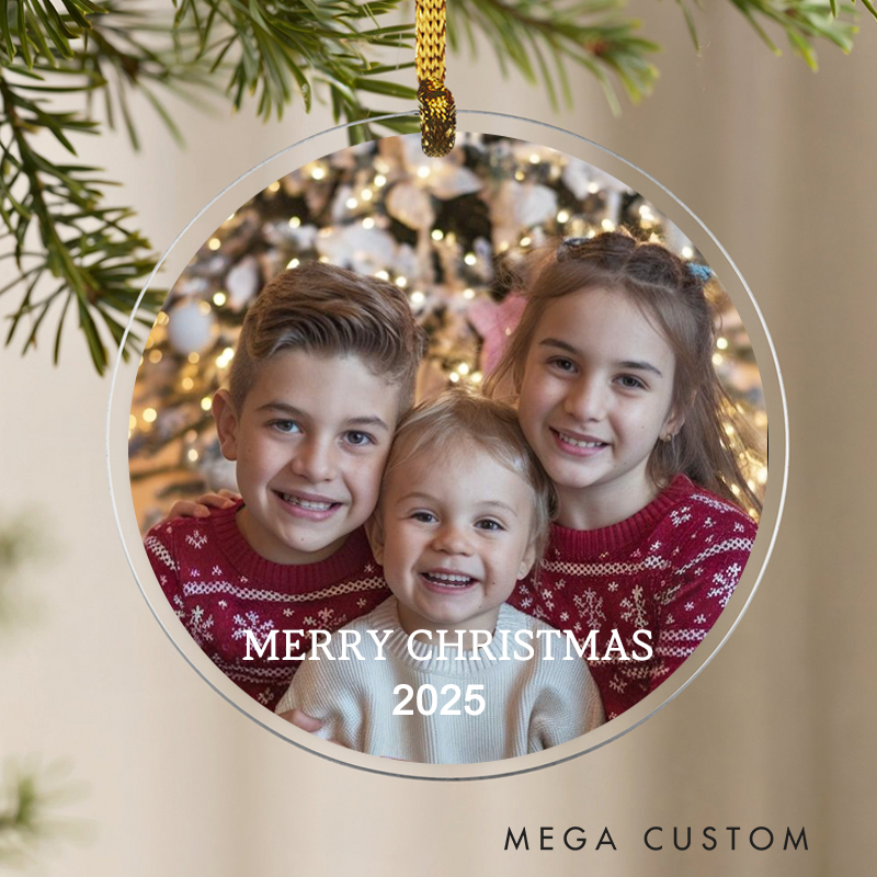 Personalized Photo Acrylic Christmas Ornament Home Decoration Christmas Gift