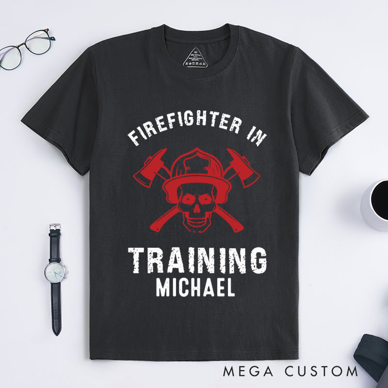 Personalized Firefighter T-Shirts Heroic Firefighter Fashion Design T-Shirts