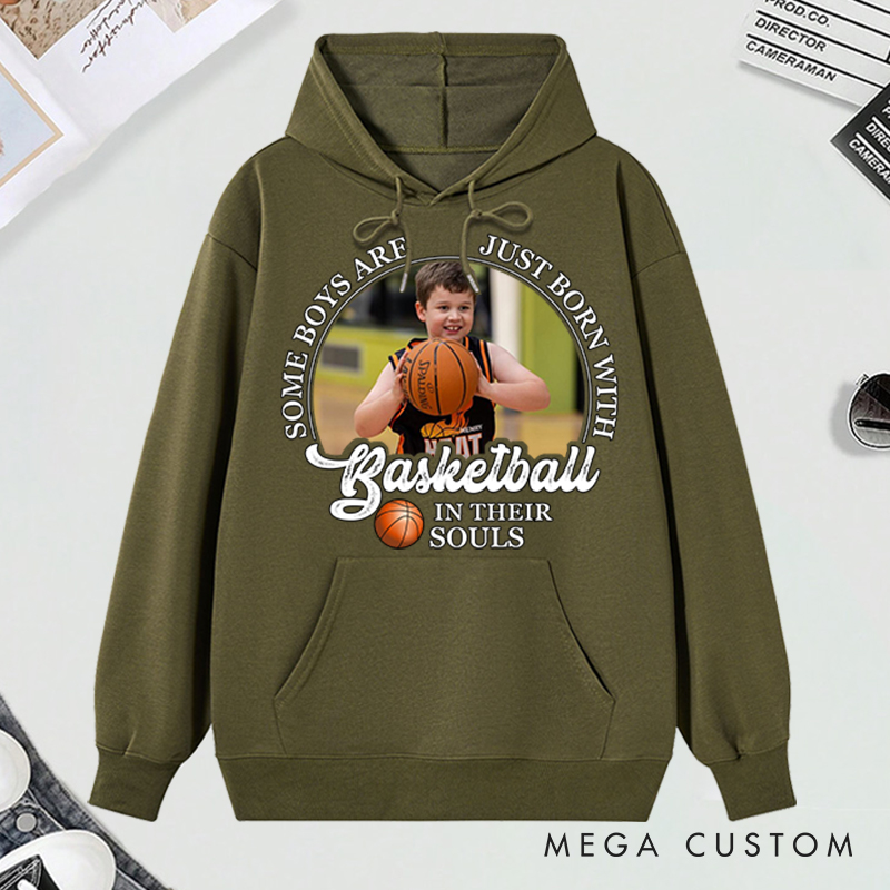 Personalized Sports Themed Hoodie with Custom Image and Motivational Design  