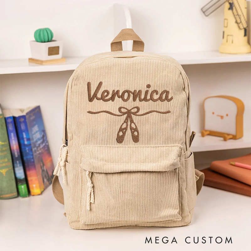 Personalized Monongrammed Ballerina Backpack Dance Bag Ballet Gifts for Girls Women Dancers