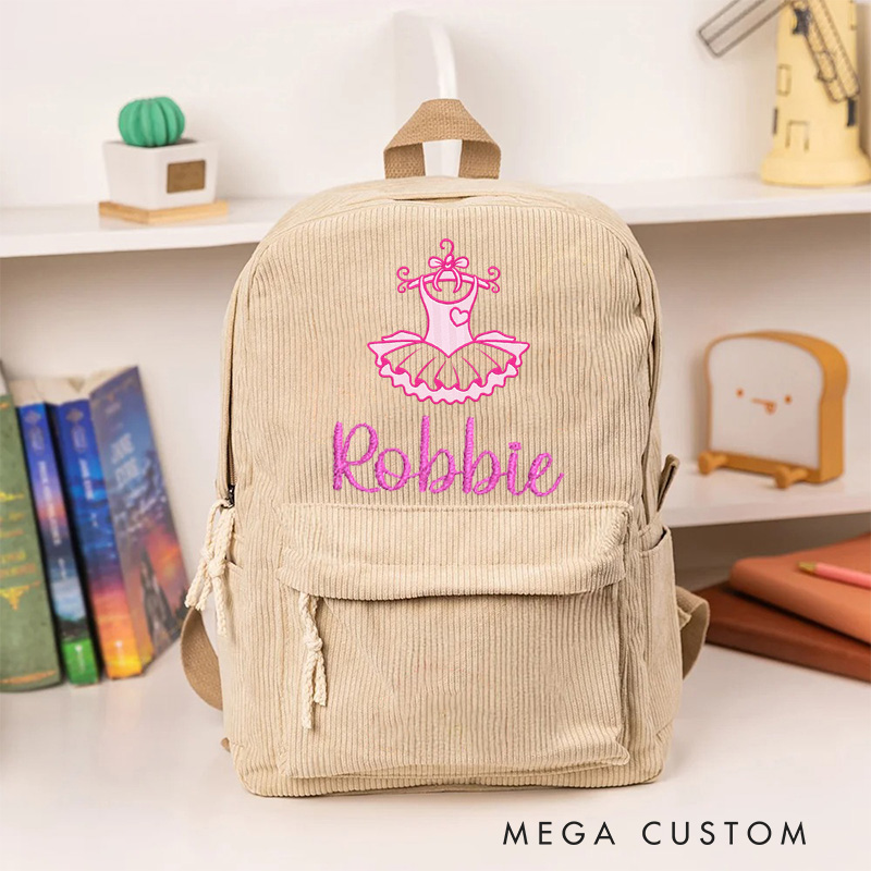 Personalized My Little Skirt Ballerina Backpack Dance Bag Ballet Gifts for Girls Women Dancers