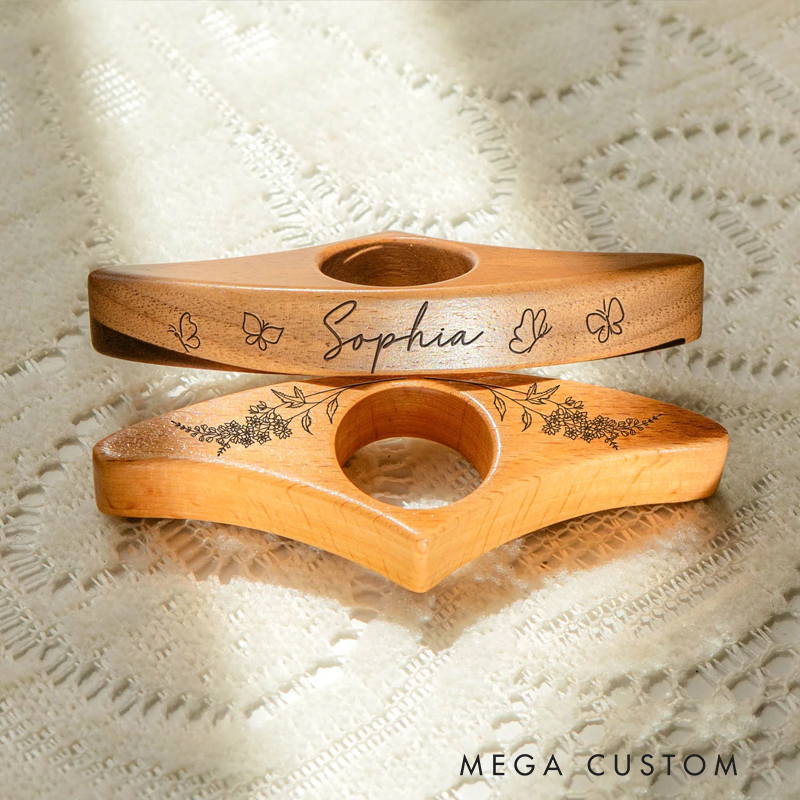 Personalized Birth Flowers Book Page Holder Birthday Gift for Book Lover