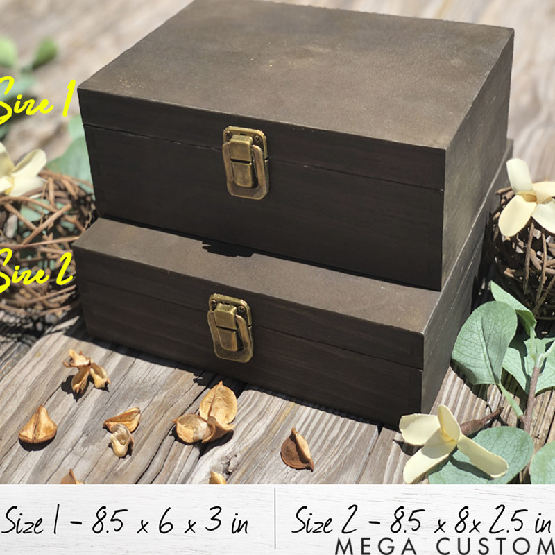 Personalized Engraved Wooden Sewing Box Keepsake Storage