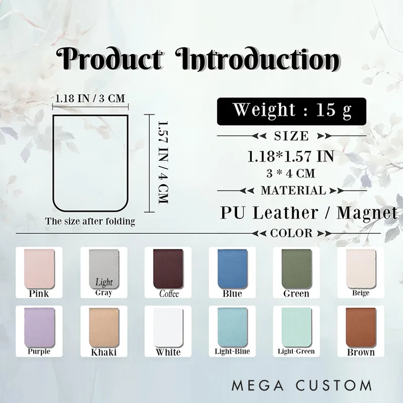 Personalized Hand-Drawn Style Zodiac Sign Magnetic Leather Bookmark Clip with Name Reading Stationary Supplies Birthday Gift for Book Lovers