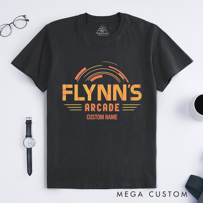 Personalized Flynn's Arcade T-Shirt A Retro Gaming Haven Lover Shirts Gift for Geek Nerd 