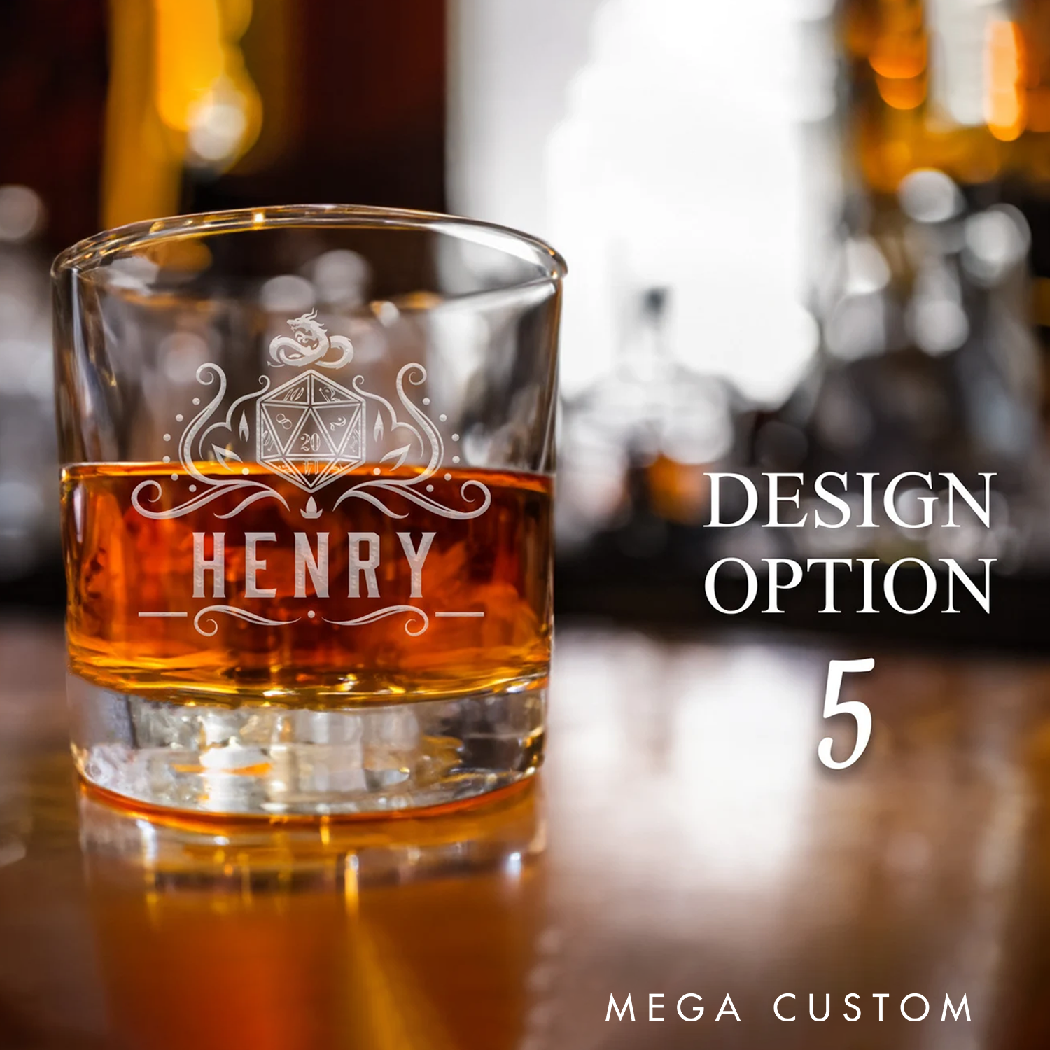 Personalized Gamers Whiskey Glasses Custom Game Lover Whiskey Glass for Role-Playing Game Enthusiasts Gifts