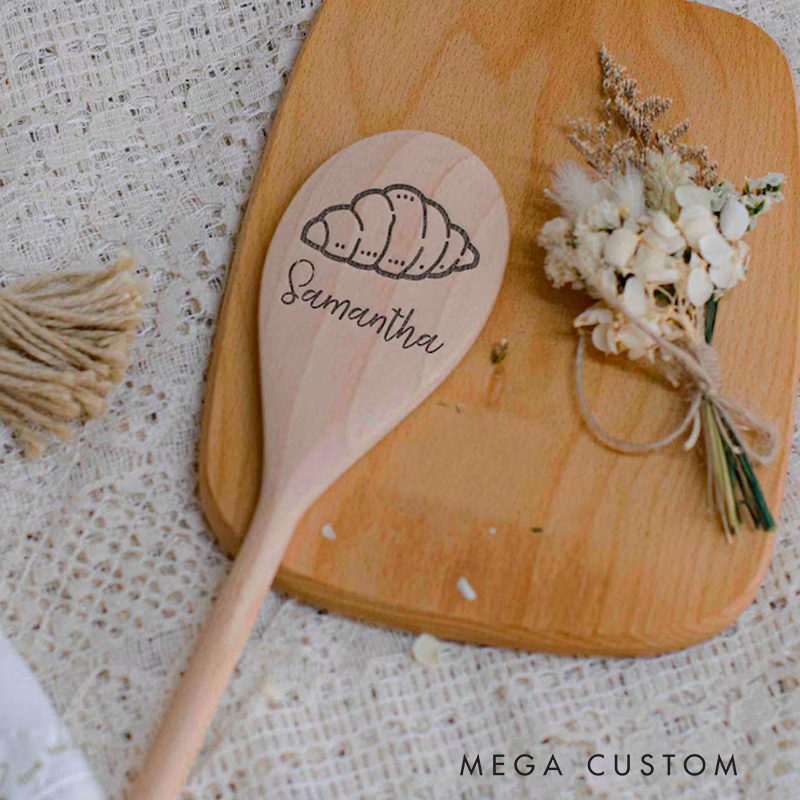 Personalized Teen Girl Birthday Gift Box with Name Engraved Rolling Pin and Spatula Set Home Baking Set for Baker Cooking Lover Baking Lover Gift