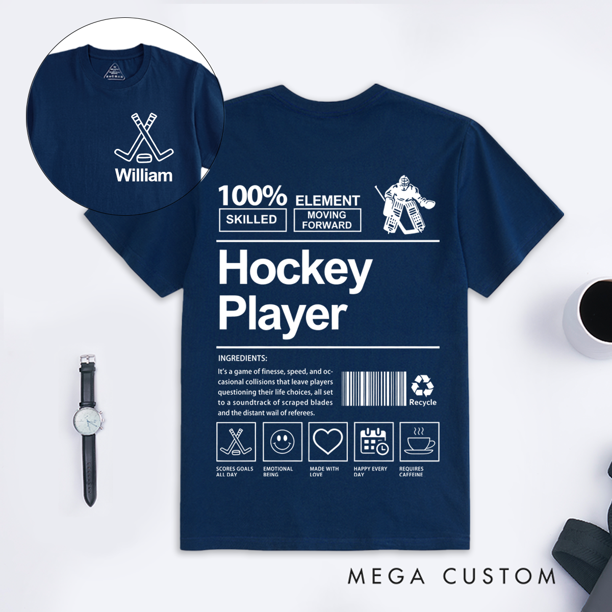 Personalized Soccer Basketball Volleyball and Baseball Player T-Shirt with Custom Name Fun and Unique Gift for Sports Fans