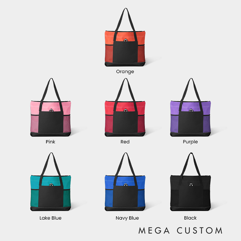 Personalized Sports Tote Bag Custom Tote Bag with Name Shoulder Bag with Mesh Pockets Travel Tote Bag Gym Accessories Outdoor Essentials