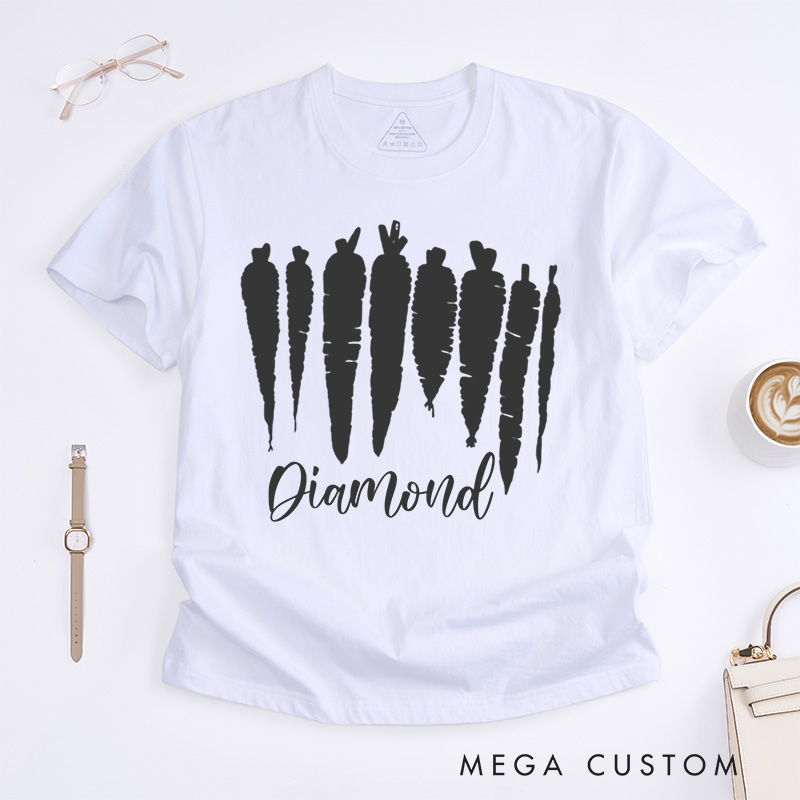 Personalized Carrot Classic T-Shirts Food Shirt Vegetable Shirt Foodie Gift Gardening Gift Farmer Gift Plant Lover Gift