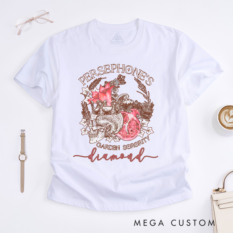 Personalized Persephone's Garden Classic T-Shirts Garden Sorority Shirt Book Lover Shirt Garden Club Shirt Cora Hades Olympus Goddess Shirt