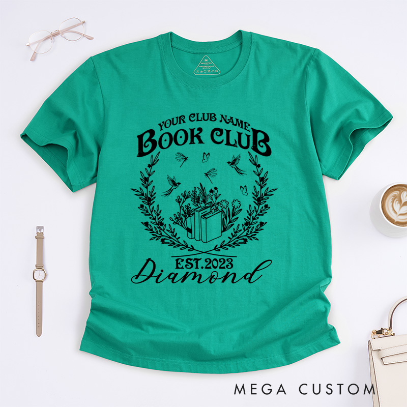 Personalized Book Club Classic T-Shirts Since Reading Club Shirt Bookish Gift Book Lover Gift Book Lover Shirt Name Book Club Tee Book Gift