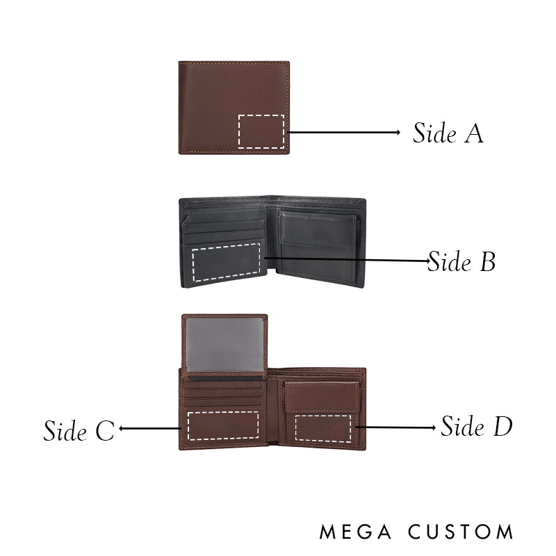 Personalized Leather Wallet for Husband Boyfriend Men's Crazy Horse Leather Wallet Thoughtful Gift for Him Anniversary Valentine Gift Wallet