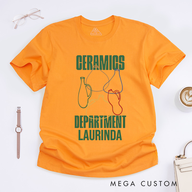 Personalized Ceramics Classic T-Shirts Pottery T-Shirt Ceramics Gift for Potter Pottery Gift 