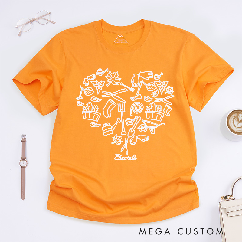 Personalized Plant Lover Classic T-Shirts Farmer T-Shirt Hoeing Ain't Easy Shirt Gift for Gardeners Botanical Tee Gardening Shirts