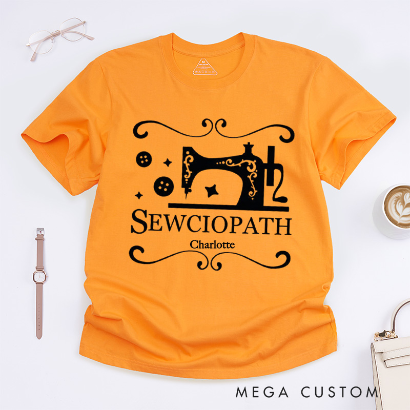 Personalized Sewing Long Sleeve Classic T-Shirts Funny Sew TShirt Women Shirt Shirt for Women Sewing Lover Shirt Quilter Gift