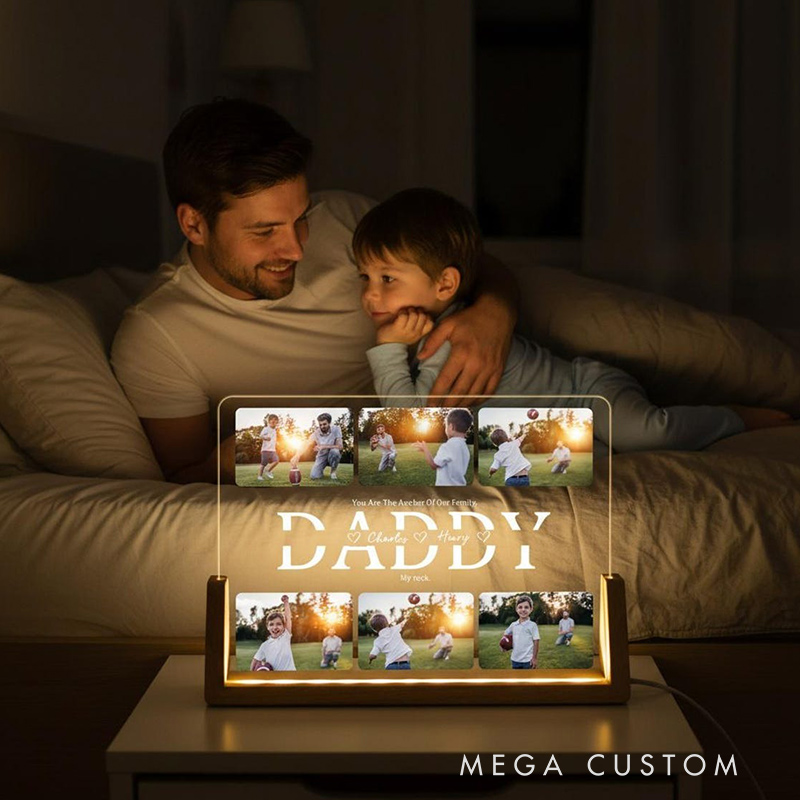 Personalized Photo Night Light Photo Collage LED Light Custom Photo Lamp Mother's Day Gift Birthday Gift for Mom