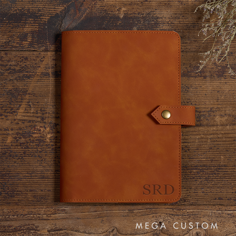 Personalized Leather Notebook Custom Leather Journal Personalised Leather Notebook Initial Notebook Gifts