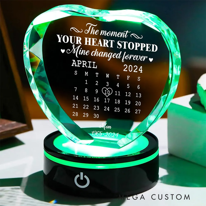 Personalized Memorial LED Led Light Night Light The Moment Sympathy Gift 