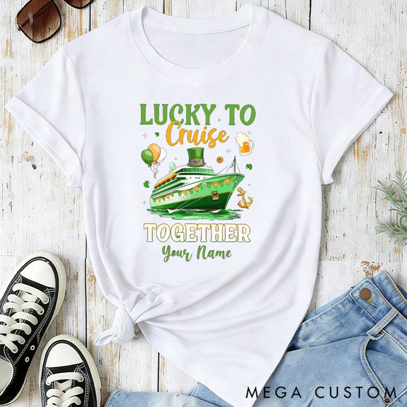 Personalized Cruising Together Classic T-shirts for St Patricks Day Saint Patricks Cruise Shirt St Pattys Day Cruise Gift Cruise Lover Gift
