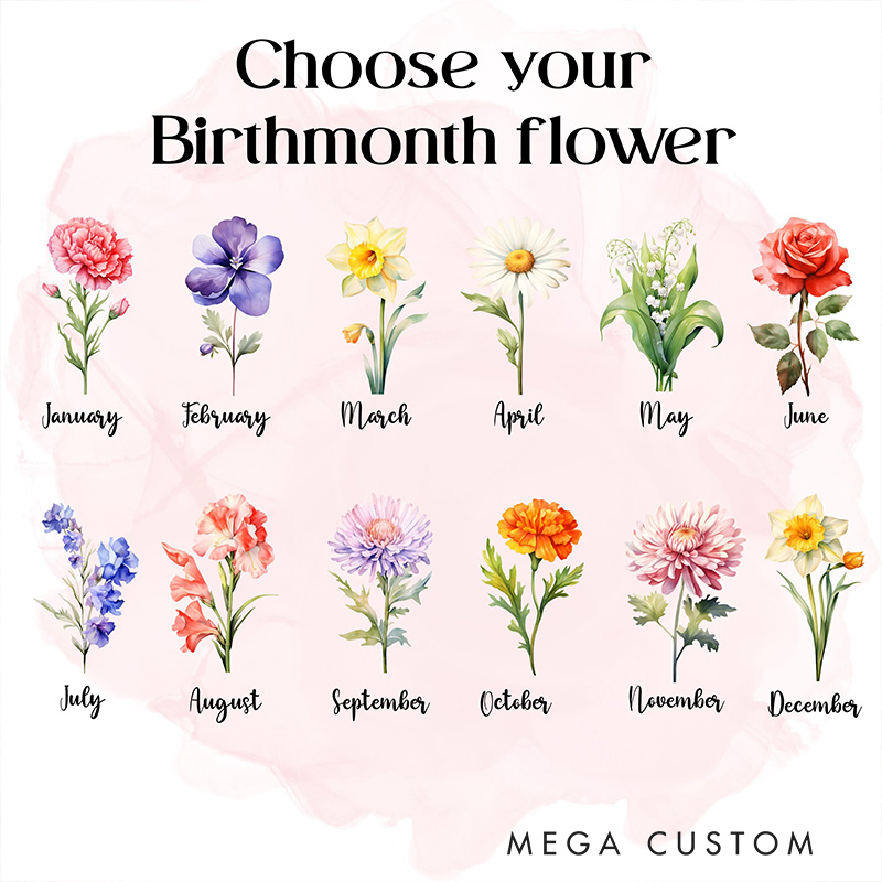 Personalized Birth Flower Bible Verse A5 Prayer Journal Notebook with Custom Name for Her Christian Gift for Women Religious Gift for Sister in Christ