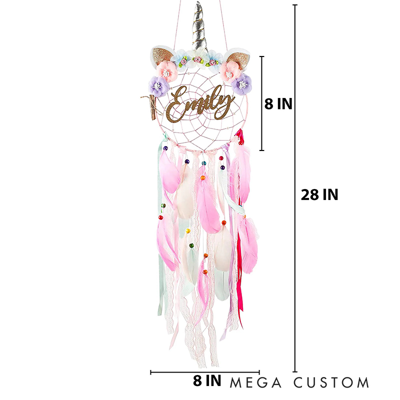 Personalized Dream Horse Dreamcatcher Custom Name Handmade Gift for Kids & Babies