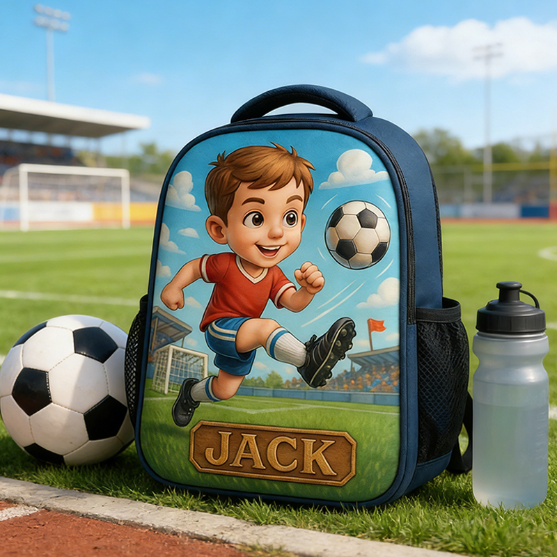 Personalized Soccer Backpack with Custom Name for Boys and Girls Who Love Soccer  