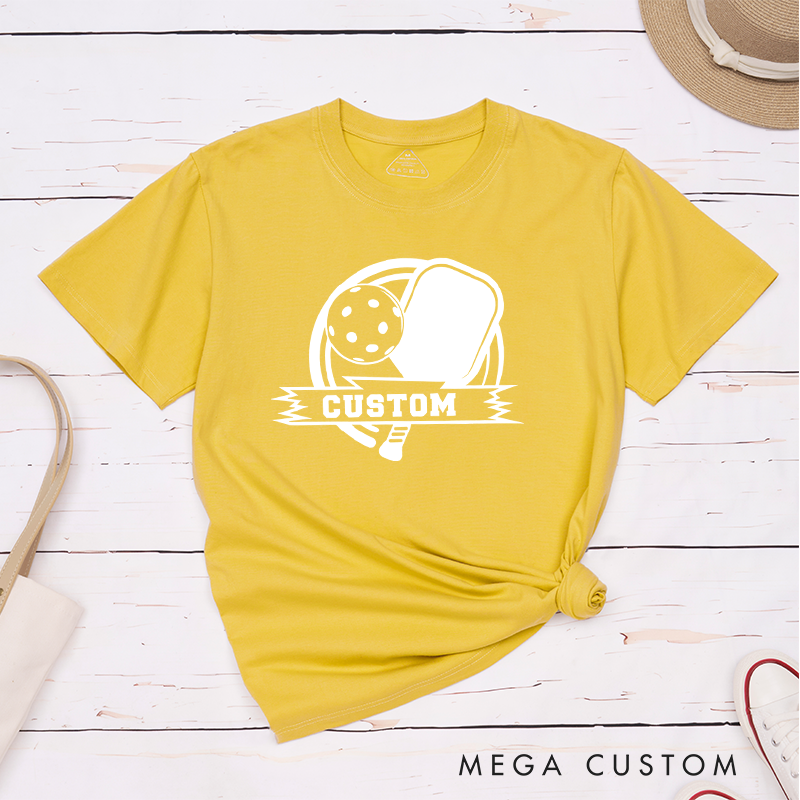 Personalized Pickleball T-Shirt with Customize Your Design Number or Text - Play with Style and Pride