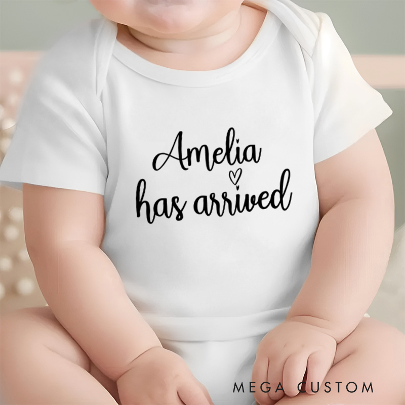 Personalized Princess Has Arrived Baby Onesie Baby Girl Shower Gift