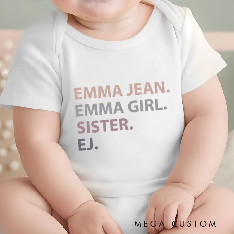 Personalized Pregnancy Announcement Natural Baby Onesie Gifts for Newborn 
