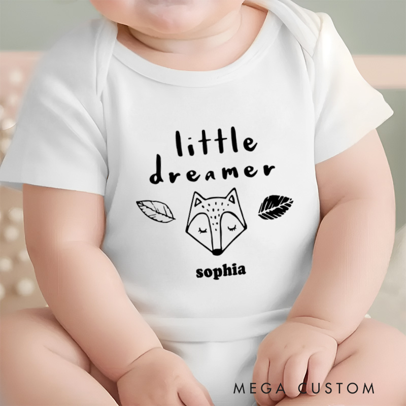 Personalized Little Dreamer Baby Onesie Baby Shower Gift