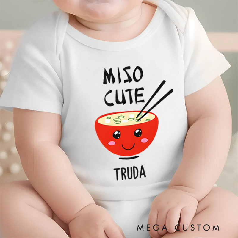 Personalized Cute Sushi Baby Onesie Baby Boys Girls Funny Gift