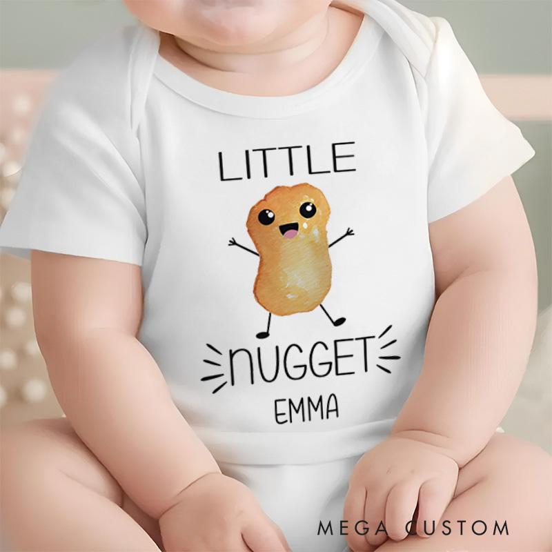 Personalized Little Nugget Baby Onesie Funny Baby Gift