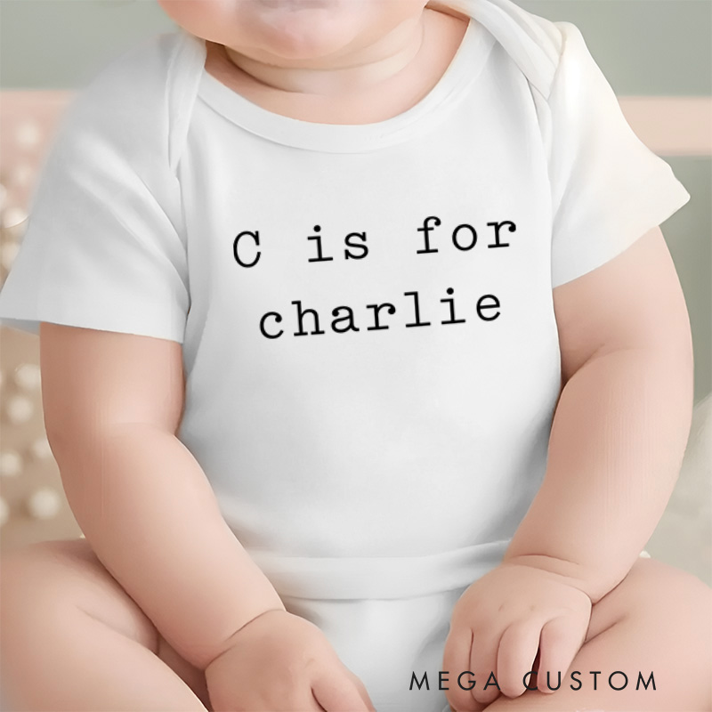 Personalized Baby Name Baby Onesie Baby Announcement Gift